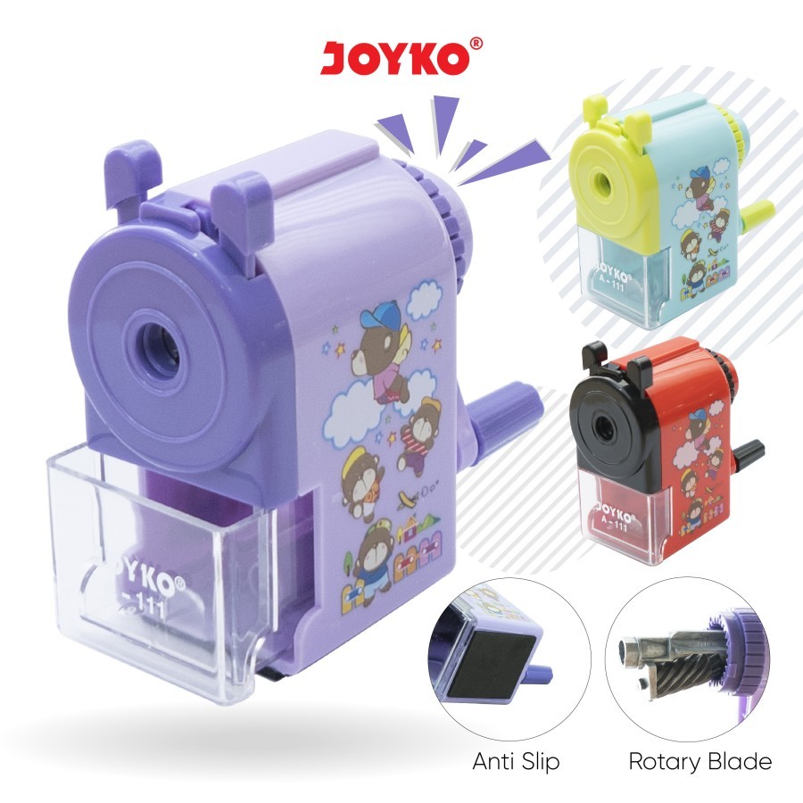 

(1 Biji) Rautan Meja Joyko A-111 8.8 x 4.3 x 8.8 cm / Sharpener Joyko A111 / Rautan Putar Joyko A 111