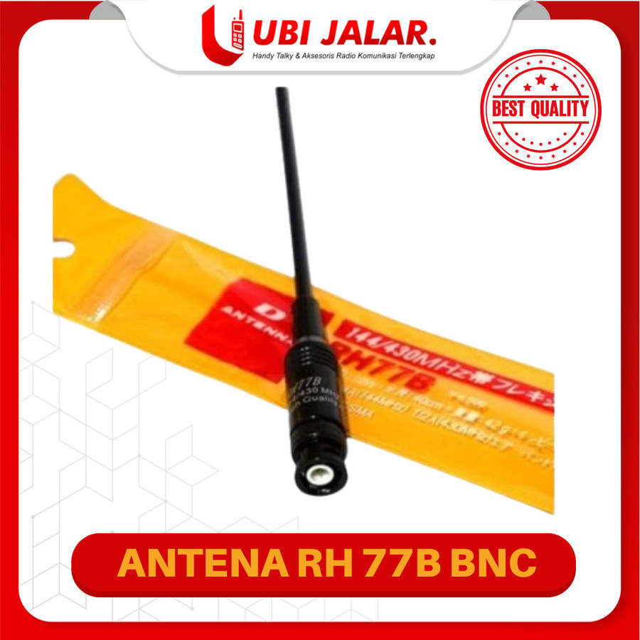 Antena HT Rh 77B Motorola BNC Sma Male Dual Band Aksesoris HT