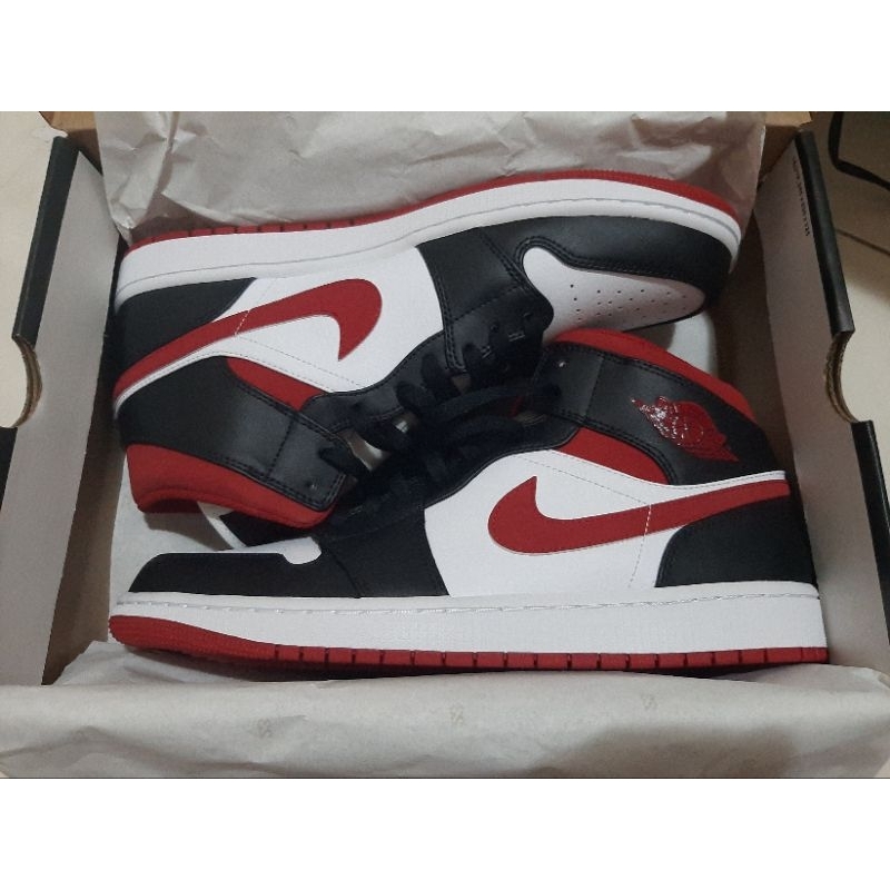 Air Jordan 1 Mid Gym Red Black Original (Second) Size 47.5