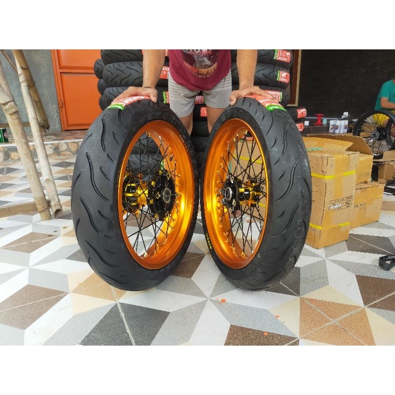 supermoto Honda CRF 150 L Ring 17/350/300/250 velk rossi tromol double bering,jari2 tdr,ban maxis