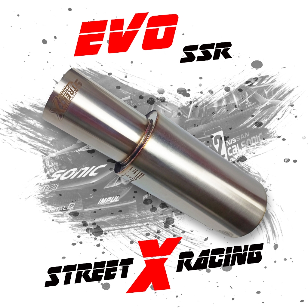 Knalpot Mobil Street X Racing Tipe EVO SSR-SERIES ( SUPPORT DASTEK )