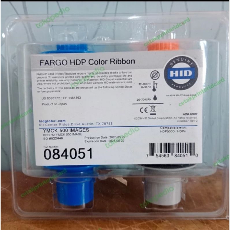 Ribbon Color YMCK 84051 Fargo HDP5000 / 84051 / Ribbon Fargo / HDP5000
