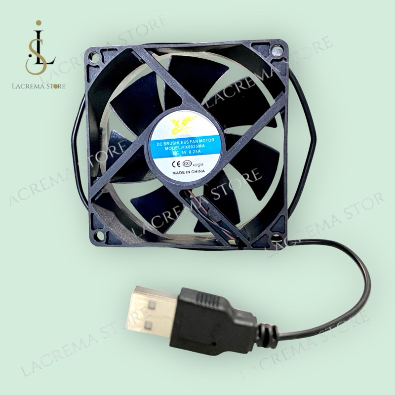 FAN USB DC 5 VOLT 8CM KIPAS USB STB
