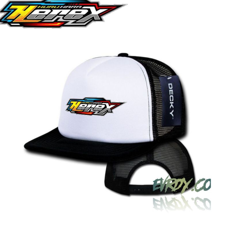 Topi Snapback Trucker Herex - Topi Jaring Balap Liar - Topi Racing Dewasa