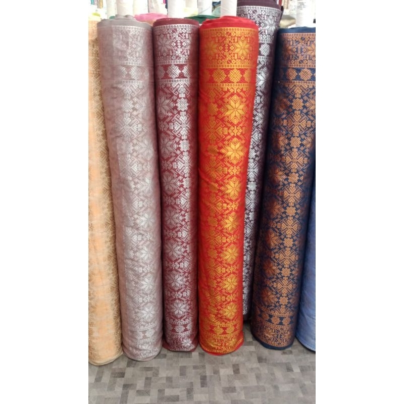 kain songket, songket Palembang meteran