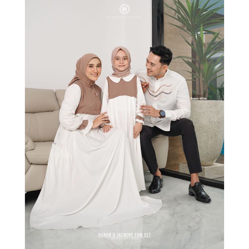 HANNAN KOKO JASMINE DRESS FAMSET COUPLE by Nadheera Luxury