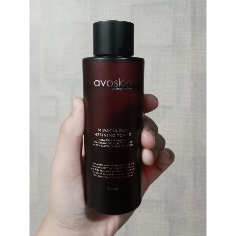 PRELOVED EXFO AHA BHA PHA TONER AVOSKIN 100ML