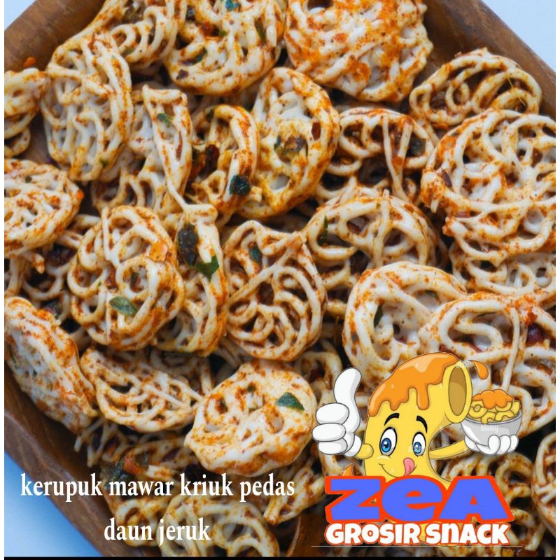 

seblak kering kriuk kerupuk mawar gurih extra daun jeruk 500gr