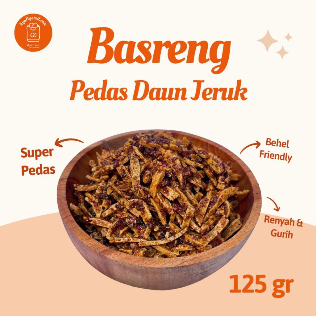 

Promo Basreng Pedas Daun Jeruk 125 gram | Basreng Murah