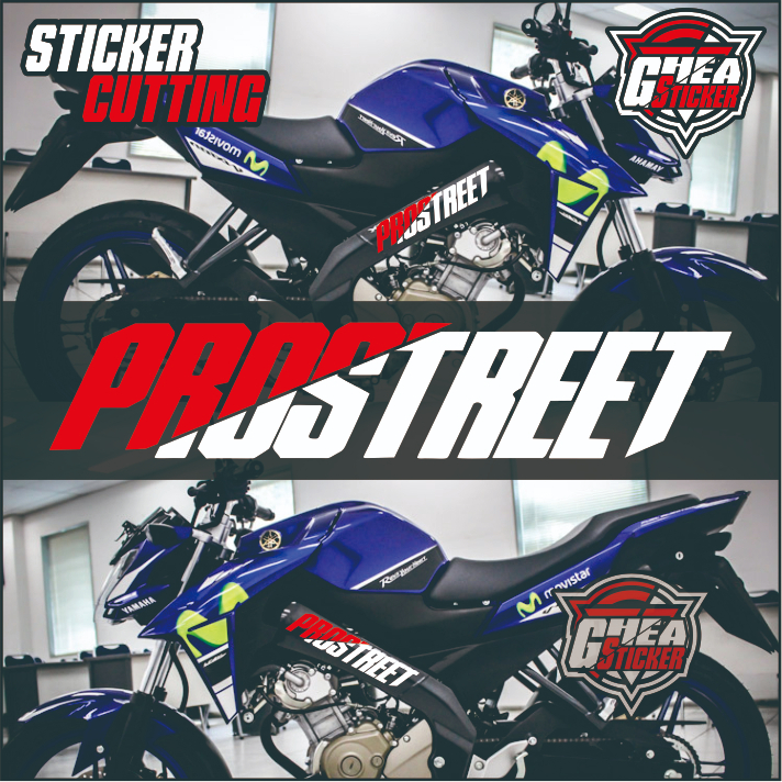 Sticker Cutting PROSTREET Rangka Body Deltabox Vixion - Stiker PROSTREET Motor Vixion