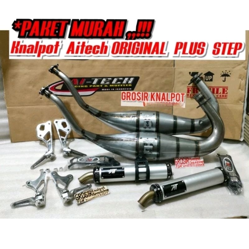 Paket MURAH Knalpot Aitech ORIGINAL New Model GEN 2 Big volume Ori Galvanis PLUS Step Non jomlo