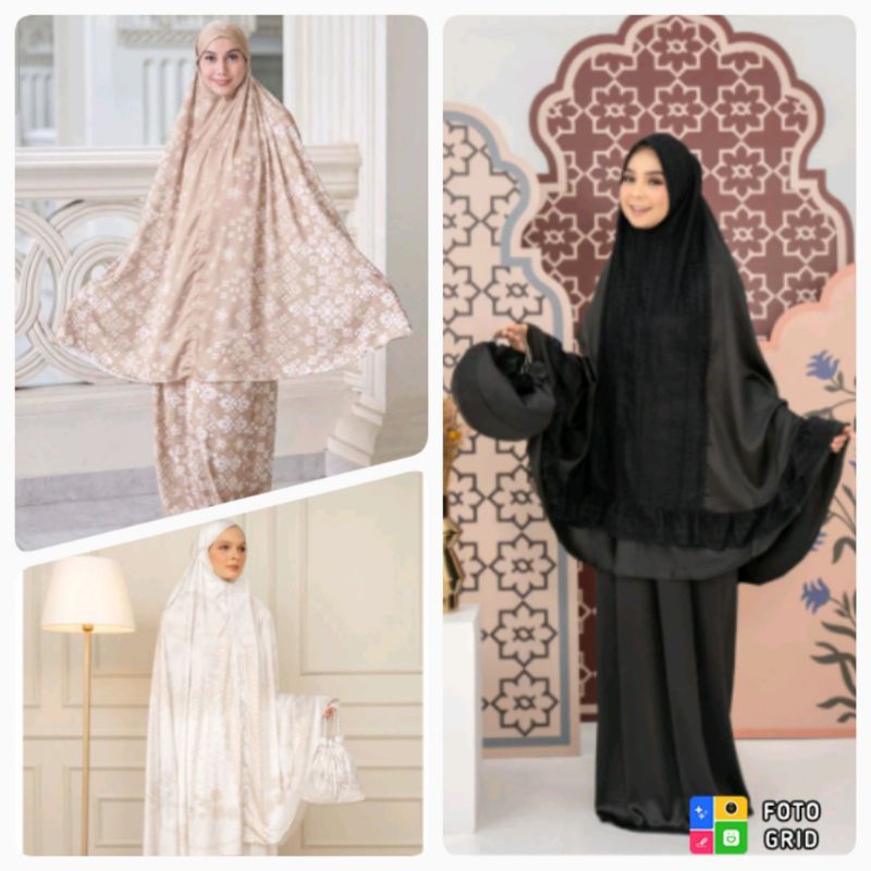 Qhaira prayer set Mukena Sajadah Wearing Klamby