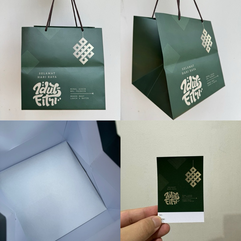 

Paperbag idul fitri lebaran uk. 24x24x24 cm + free tag (Harga untuk 5 pcs paperbag)