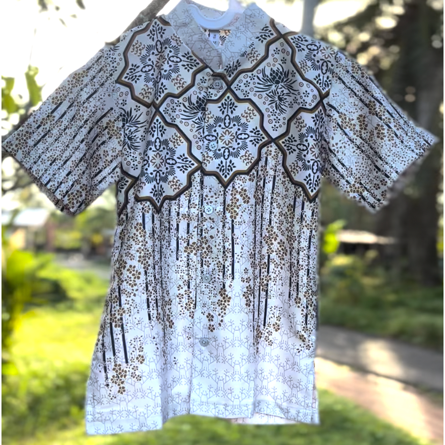 Baju Sarimbit Set Couple Keluarga Mutiara Series - KOKO ANAK usia 2-12th - Kain DIOR SILK PREMIUM - 