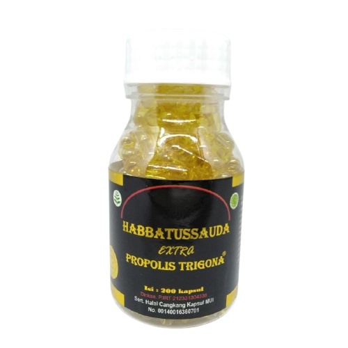 Habbatussauda Extra Propolis Trigona 200 Kapsul UMS | habbatussauda | trigona 200 Kapsul