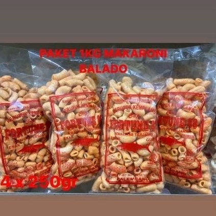 

PAKET 1KG MAKARONI BALADO 4BKS