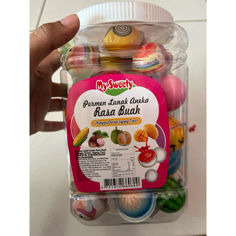 

permen lunak aneka rasa buah