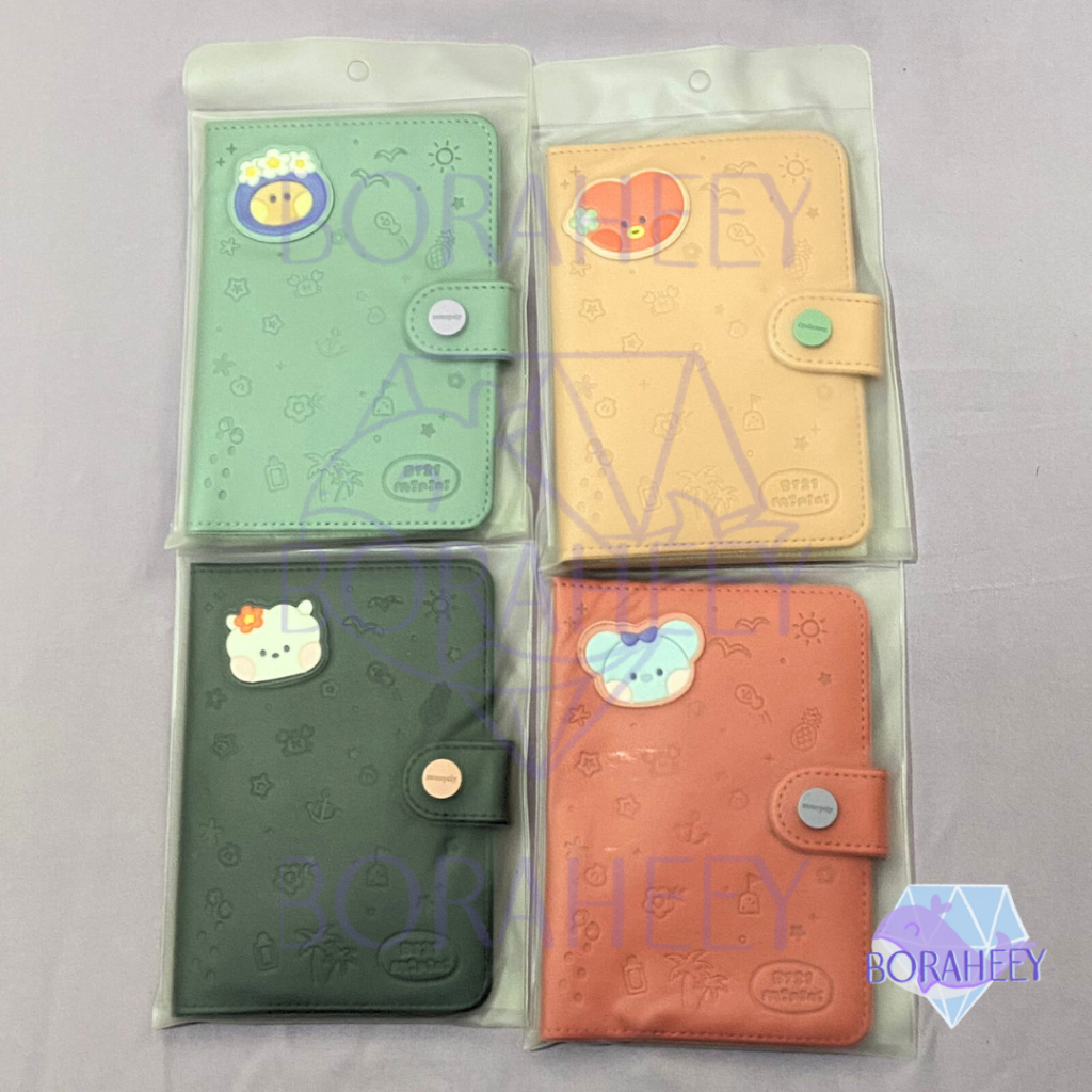 [READY] NEW BT21 MININI PASSPORT CASE LEATHER PATCH COVER VACATION CHIMMY TATA KOYA SHOOKY RJ