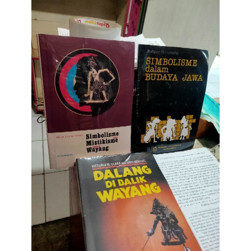 Paket 3 buku SIMBOLISME DALANG WAYANG BUDAYA JAWA NUPY