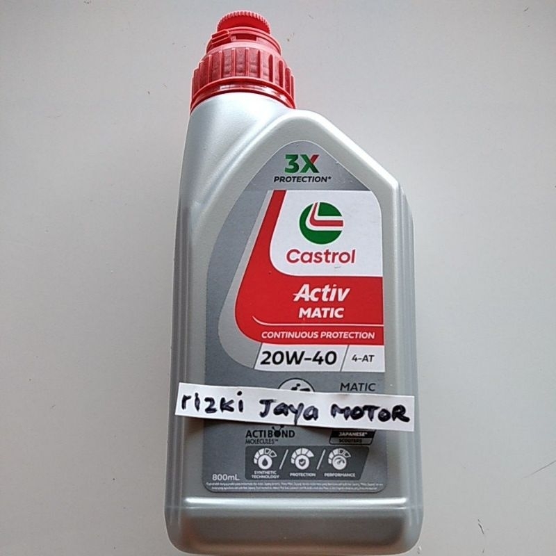 Oli castrol activ matic 20W-40 800ml asli CASTROL