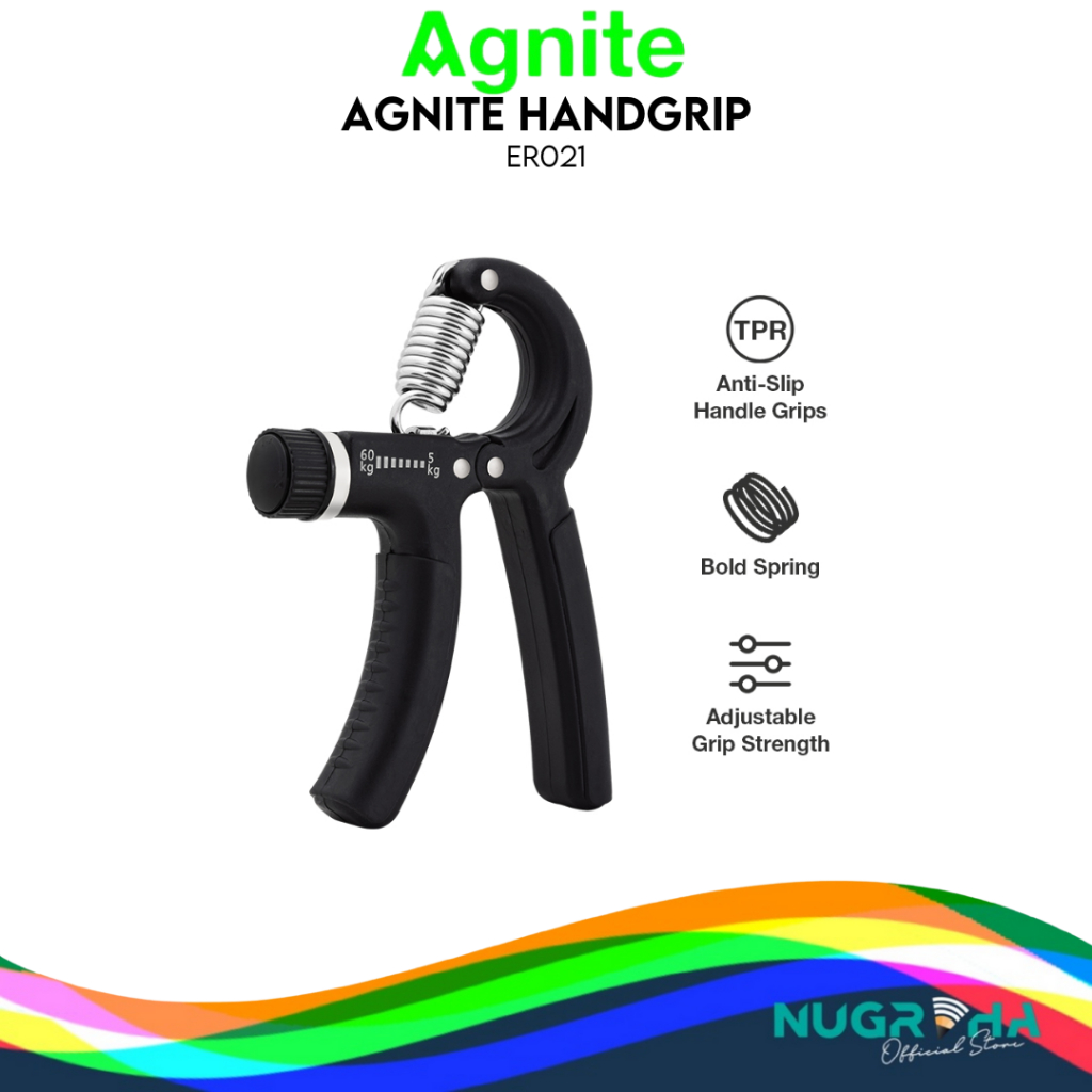 

Agnite Handgrip / Fitness Olahraga Tangan 5 - 60 kg Berbagai Warna ER021