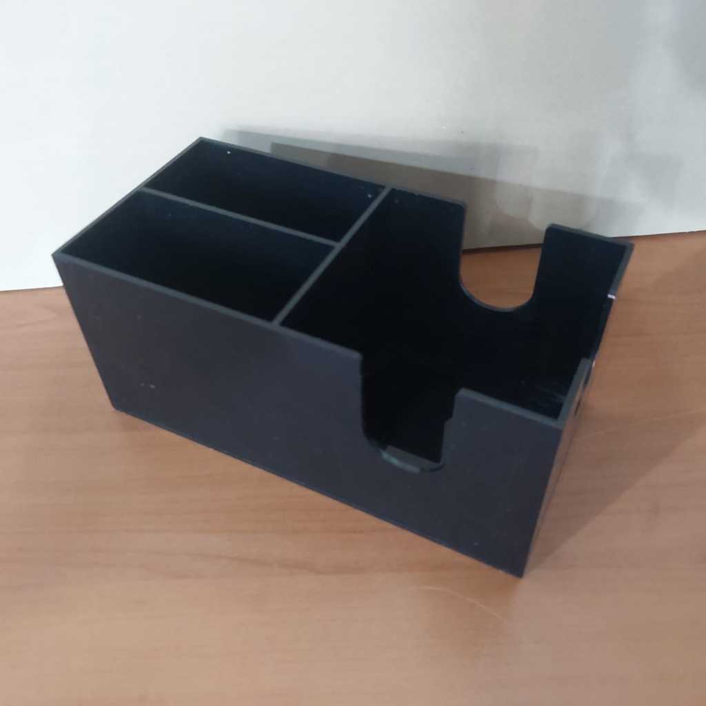 Rak Organizer Sedotan Kafe Kopi Sachet 3 Slot