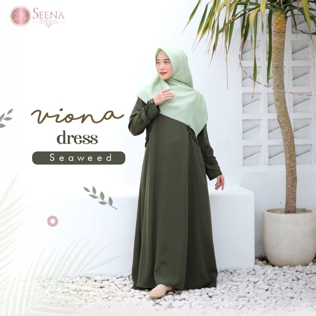 {Ready} Viona dress by Seena Modesty| Gamis Murah