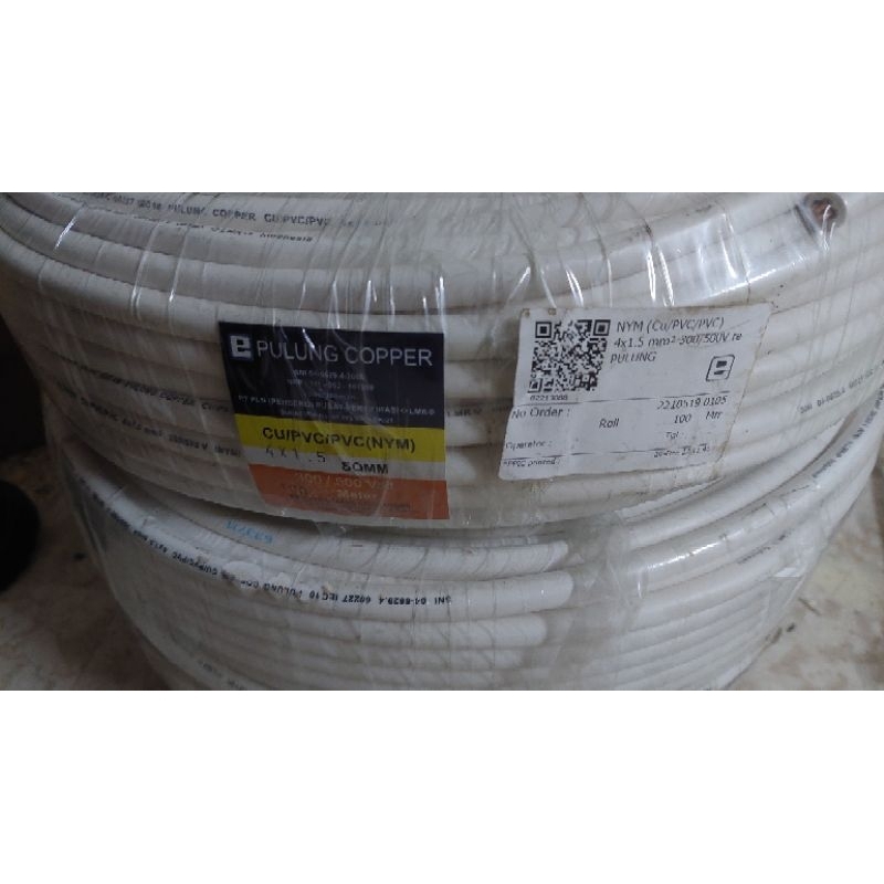kabel pulung copper NYM 4x1,5 100M