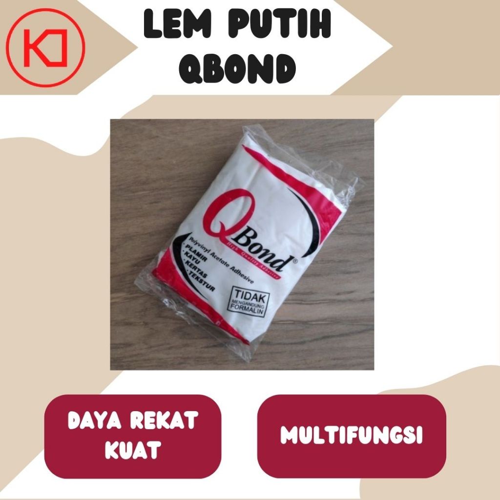 Lem Kayu/Lem Triplek/Lem Plamir/Lem Putih Qbond 700gr (TERMURAH)