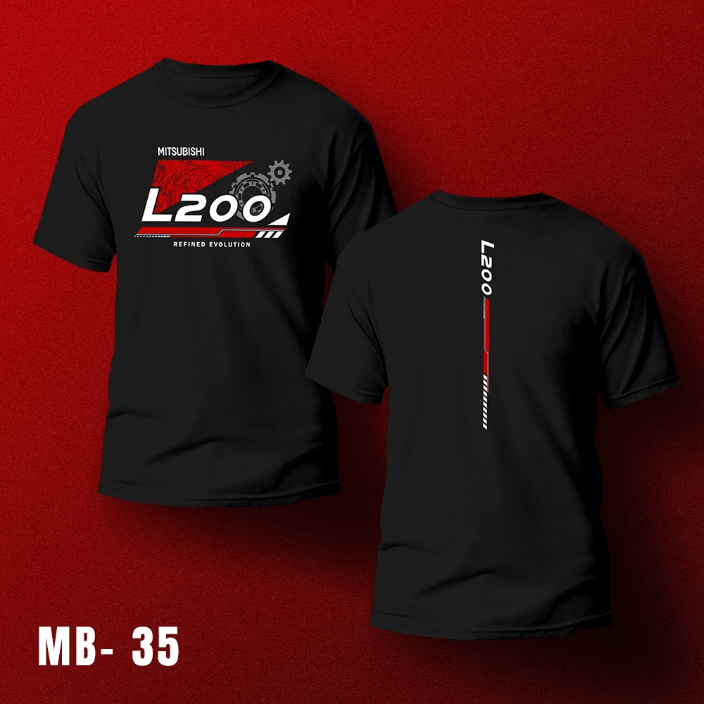 KAOS MOBIL MITSUBISHI L200 / Kaos Mitsubishi L200 / Kaos Distro / Baju Mobil / Kaos Mobil / Baju Mit