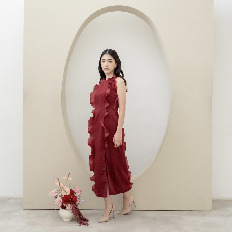 Ruby Dress giea official new wanita dress merah red NEW