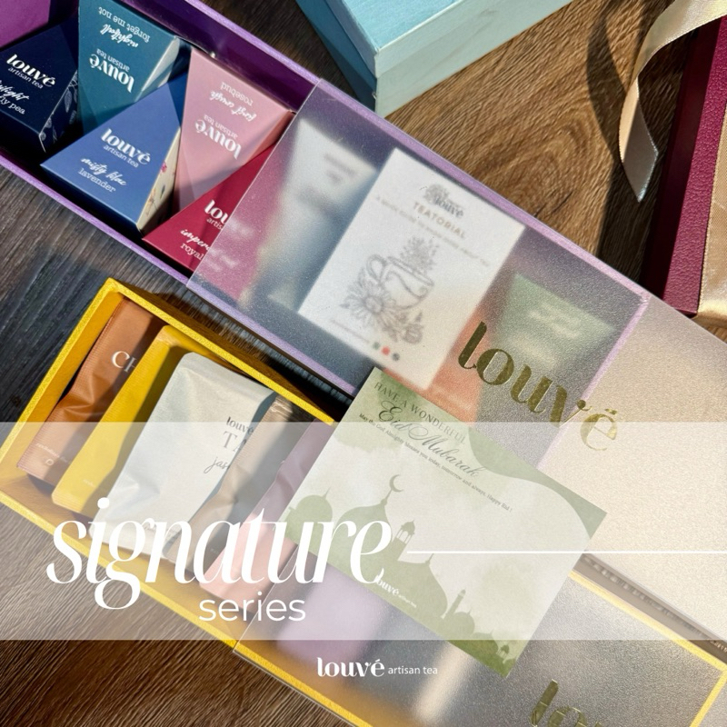 

LOUVE SIGNATURE TEA SACHET L EID MUBARAK LEBARAN IDUL FITRI HAMPERS