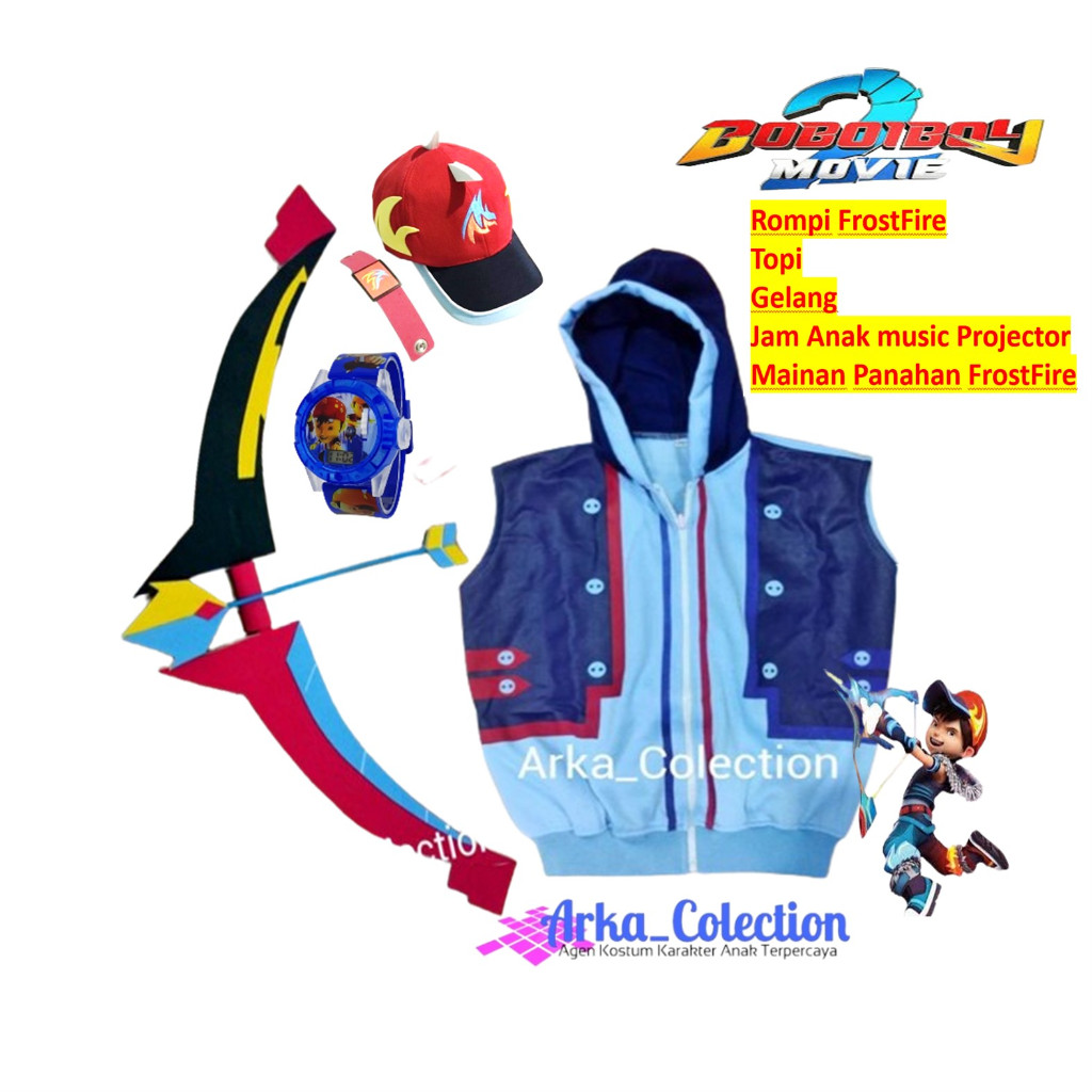 BOBOIBOY FROSTFIRE TERBAIK JAM BOBOIBOY TOPI BOBOIBOY