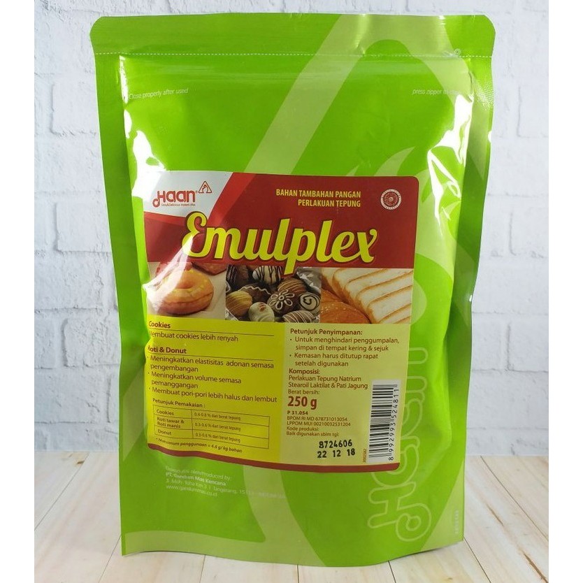 

HAAN EMULPLEX 250 GR / EMPLEK / EMPLEX PERENYAH KUE KERING - COOKIES