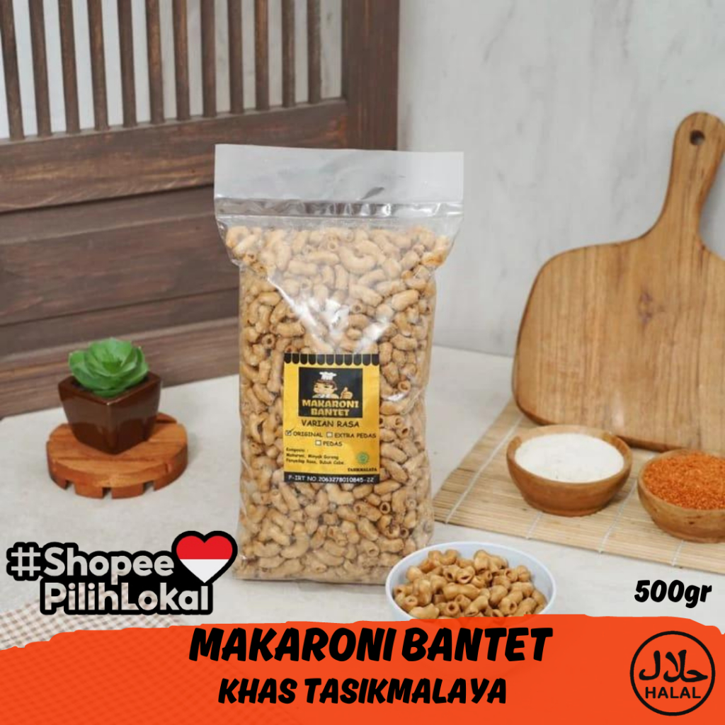 

MAKARONI BANTET CAP KOKI TASIKMALAYA RASA ORIGINAL 500gr
