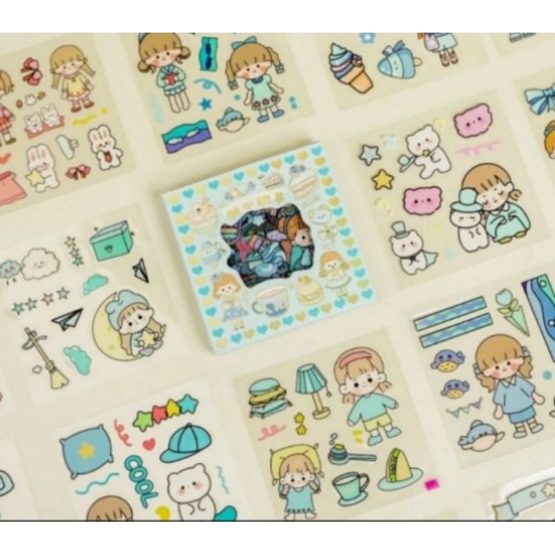 

sticker momo freebies lucu imut per 10 pcs sticker waterproof korean