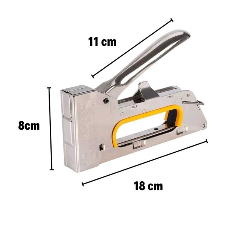 

Staples Tembak Staple Gun Tacker Steples Stapler Hekter Jok Motor Sofa Kulit