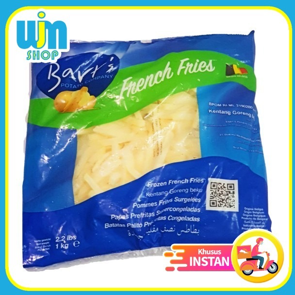 Barts Kentang Goreng Frozen 1kg French Fries Shoestring Makanan Beku Makassar