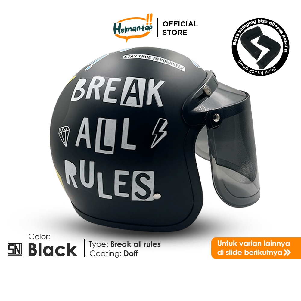 Helmantap - Helm Bogo Dewasa SNI Break All Rules