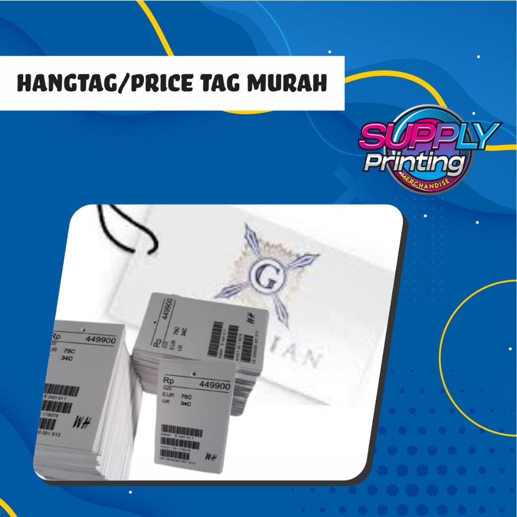 

Cetak Hangtag / Price Tag Murah Ukuran Besar ( 1 pack isi 100pcs)
