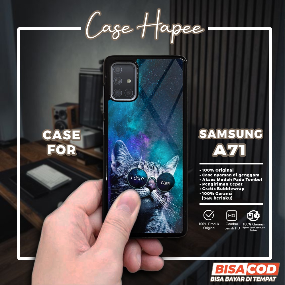 Case Samsung A71 Casing Samsung A71 [MEOW] Casehapee Case Glossy Case Aesthetic Custom Case Premium 