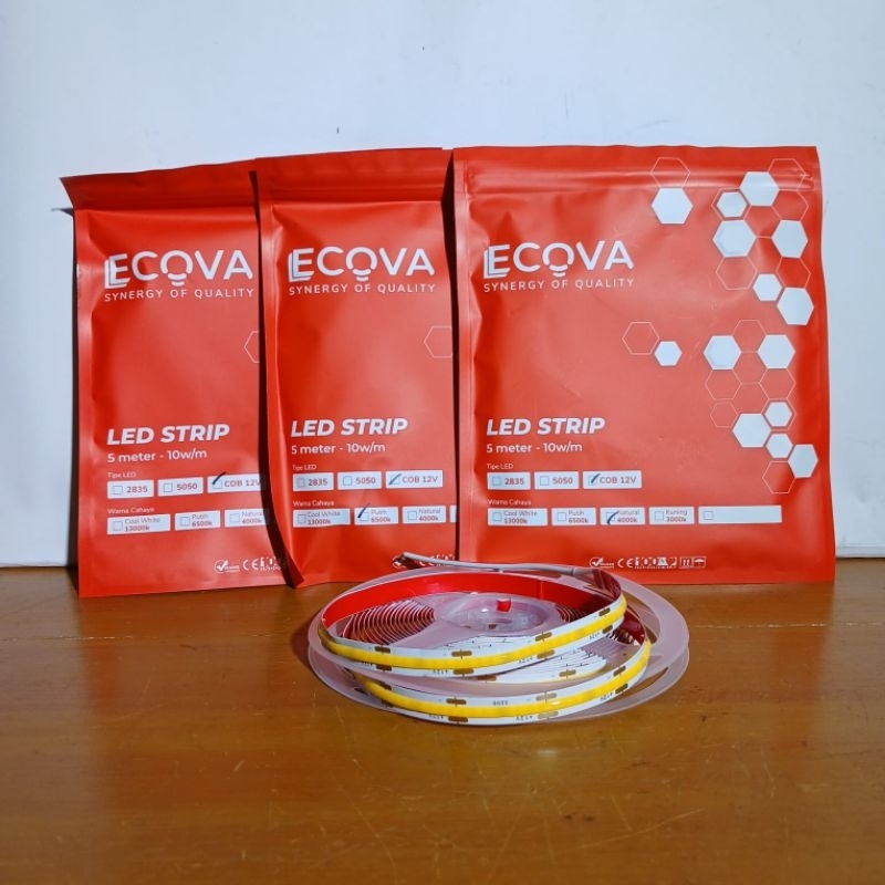 ECOVA led strip COB 12V 5M 120 10W / Meter