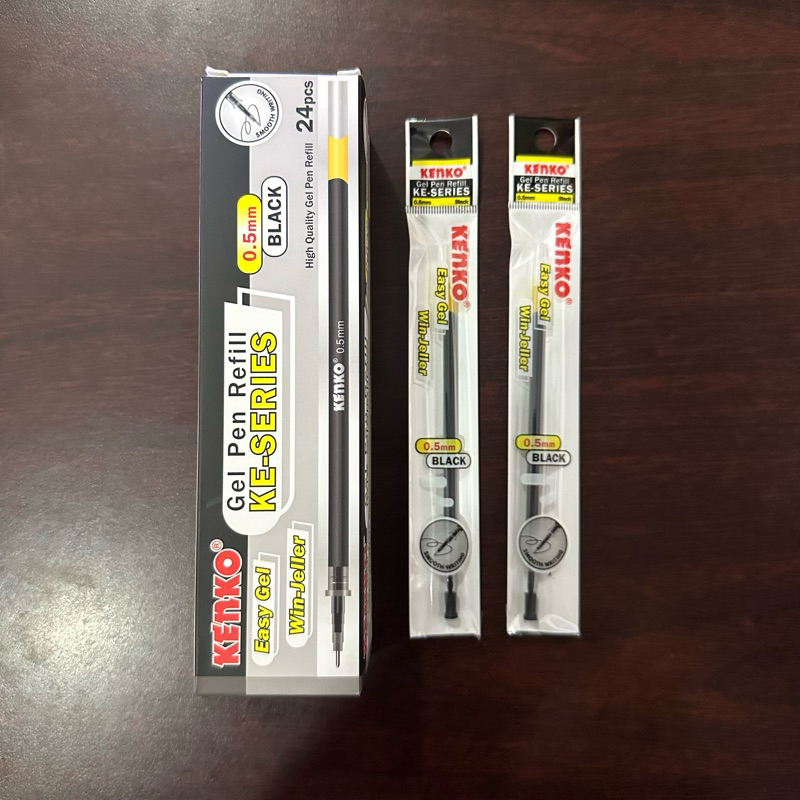 KENKO Refill Pulpen Easy Gel 0.5 (Pak isi 24) Isi Ulang Pen Tinta 0,5