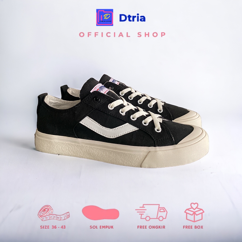 Sneakers Converro Evil Low Black Sepatu Vulcanized Sepatu Sekolah Casual Shoes