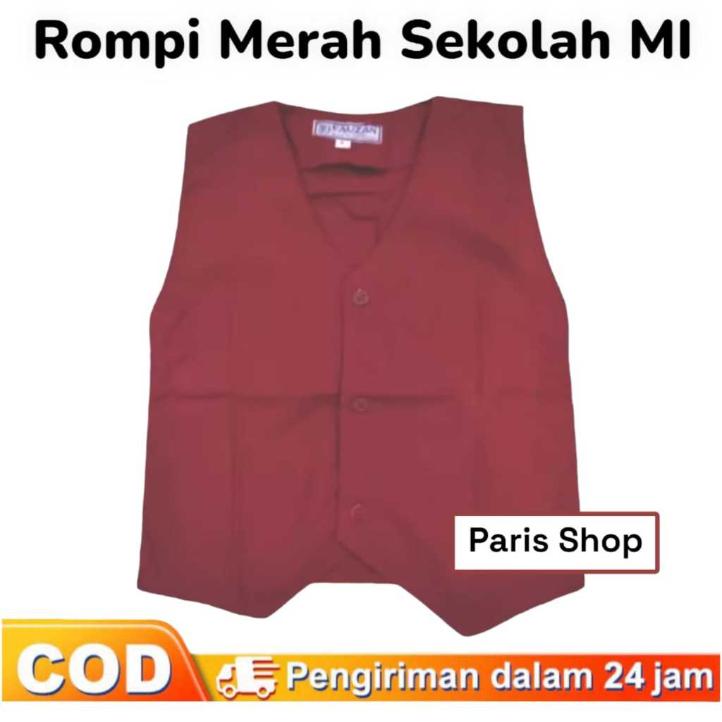 Rompi Merah Sekolah SD Aksesoris Sekolah