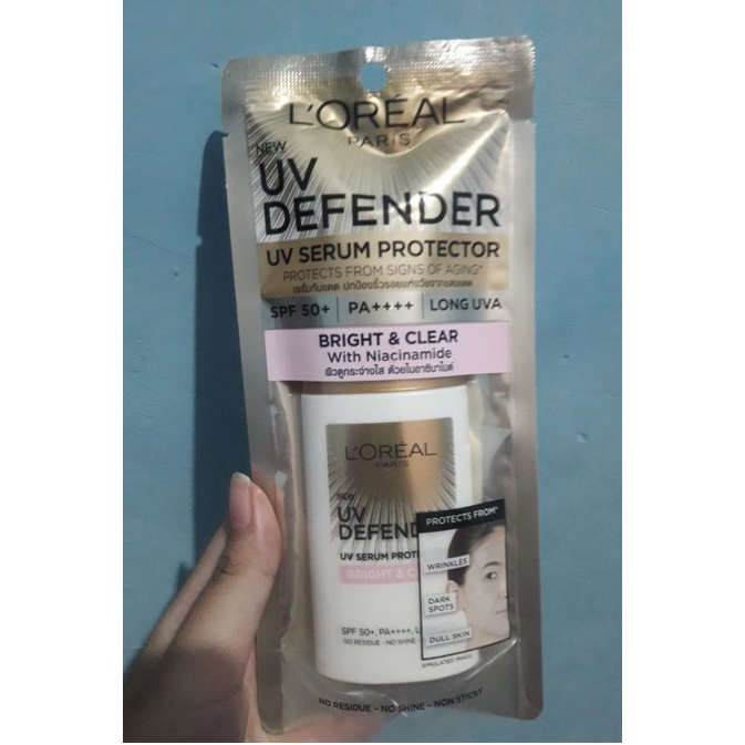 L'Oreal Paris UV Defender Serum Protector Bright & Clear SPF50+ / PA++++