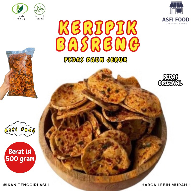 

Asfi Food - Keripik Basreng Bulat Bumbu basah daun jeruk 500gram