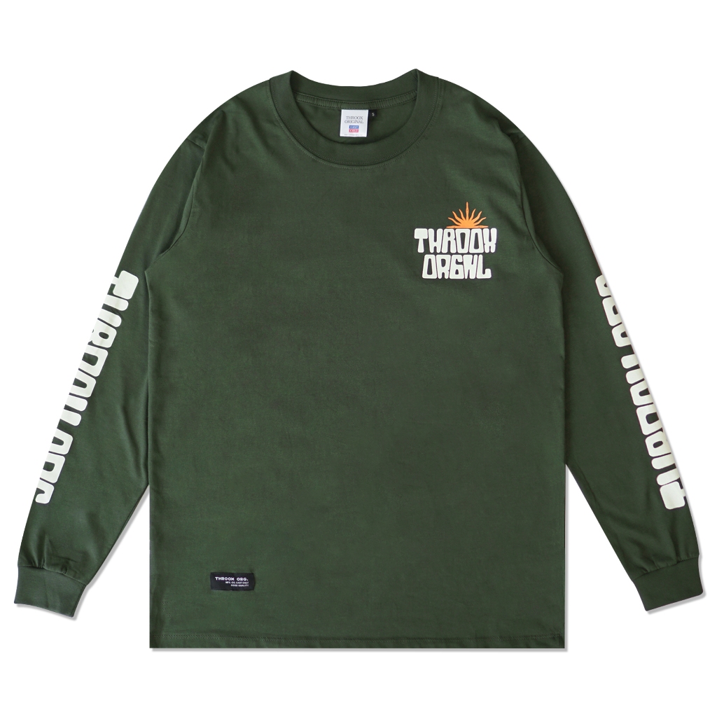 Throox Longsleeve || Throox Kaos Lengan Panjang Frimpong Green