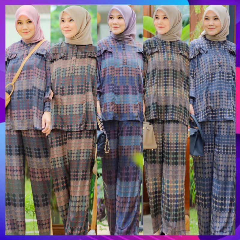 Sonya Set By D'lovera Oneset wanita Setcel Setelan Celana Cewek Stelan Perempuan