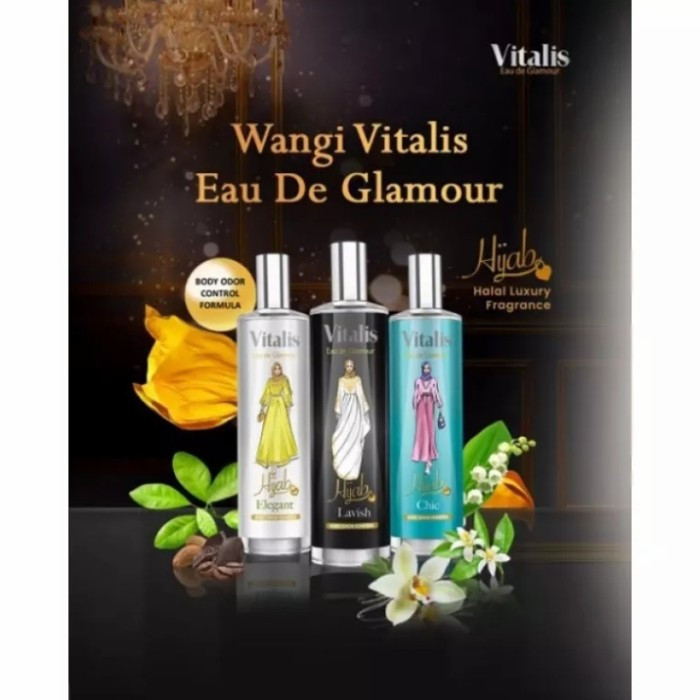 SKINMED ~  Vitalis Eau De Parfum Glamour Hijab - parfum vitalis hijab - 100ml